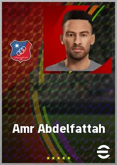 Amr Abdelfattah eFootball 2026 player card, 66 OVR LWF