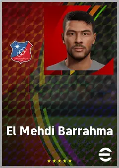El Mehdi Barrahma eFootball 2026 player card, 69 OVR DMF
