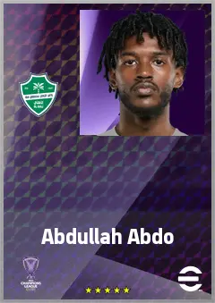 Abdullah Abdo eFootball 2026 player card, 63 OVR GK