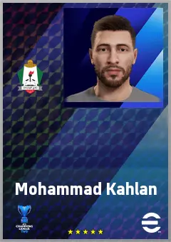 Mohammad Kahlan eFootball 2026 player card, 62 OVR CMF
