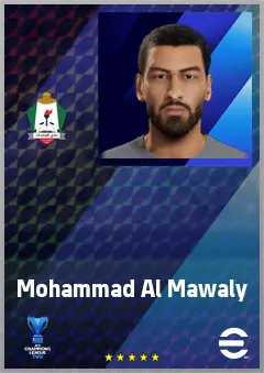 Mohammad Al Mawaly eFootball 2026 player card, 64 OVR RWF