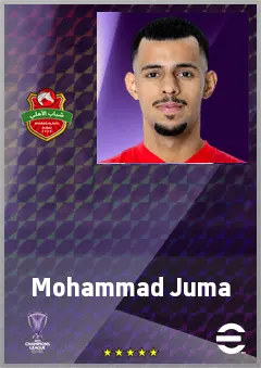 Mohammad Juma eFootball 2026 player card, 65 OVR CF
