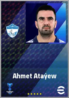 Ahmet Ataýew eFootball 2026 player card, 67 OVR CMF