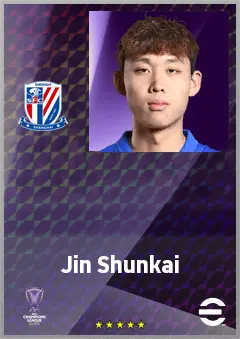 Jin Shunkai eFootball 2026 player card, 67 OVR CB
