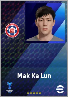 Mak Ka Lun eFootball 2026 player card, 60 OVR GK