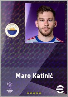 Maro Katinić eFootball 2026 player card, 67 OVR CB