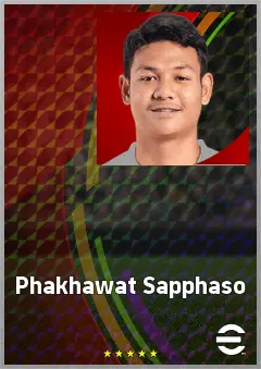 Phakhawat Sapphaso eFootball 2026 player card, 61 OVR CF