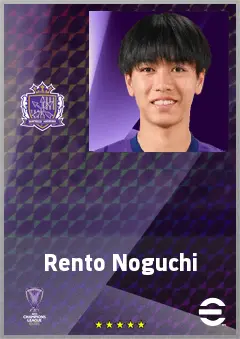 Noguchi Rento eFootball 2026 player card, 60 OVR CMF