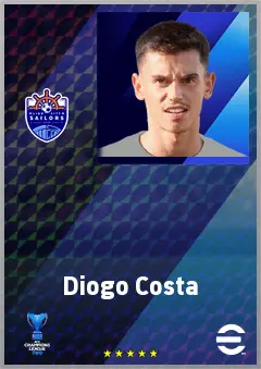Diogo Costa eFootball 2026 player card, 64 OVR LB