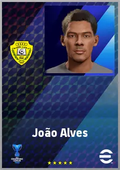 João Alves eFootball 2026 player card, 65 OVR DMF