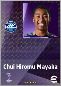 Mayaka Chui Hiromu eFootball 2026 player card, 59 OVR CMF