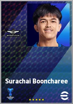 Surachai Booncharee eFootball 2026 player card, 61 OVR LB