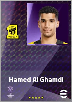 Hamed Al Ghamdi eFootball 2026 player card, 69 OVR CMF