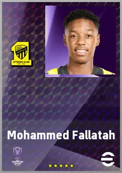 Mohammed Fallatah eFootball 2026 player card, 60 OVR DMF