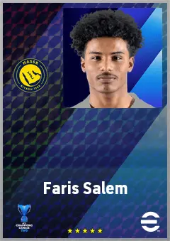 Faris Salem eFootball 2026 player card, 59 OVR CF