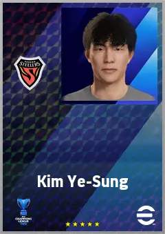 Kim Ye-Sung eFootball 2026 player card, 61 OVR LB