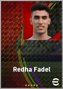 Redha Fadel eFootball 2026 player card, 61 OVR CF