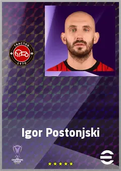 Igor Postonjski eFootball 2026 player card, 68 OVR DMF