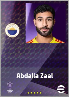 Abdalla Zaal eFootball 2026 player card, 62 OVR GK