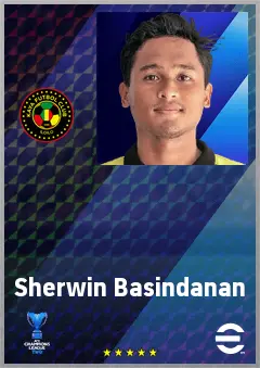 Sherwin Basindanan eFootball 2026 player card, 60 OVR RWF