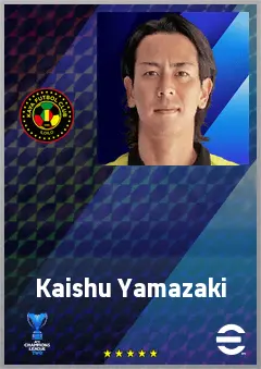 Yamazaki Kaishu eFootball 2026 player card, 64 OVR DMF