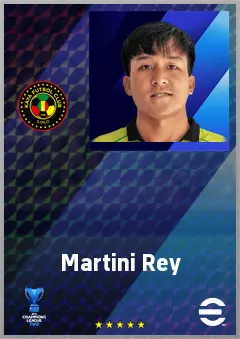Martini Rey eFootball 2026 player card, 61 OVR LWF