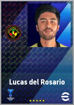 Lucas del Rosario eFootball 2026 player card, 62 OVR CMF