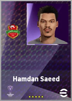 Hamdan Saeed eFootball 2026 player card, 60 OVR CB