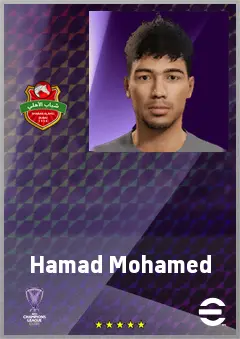 Hamad Mohamed eFootball 2026 player card, 61 OVR CB