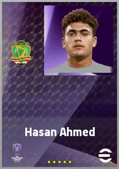 Hasan Ahmed eFootball 2026 player card, 63 OVR GK