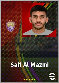 Saif Al Mazmi eFootball 2026 player card, 61 OVR GK