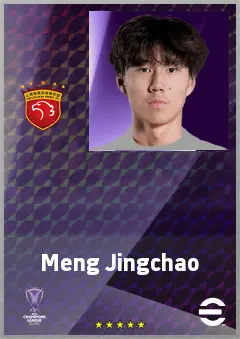 Meng Jingchao eFootball 2026 player card, 64 OVR DMF