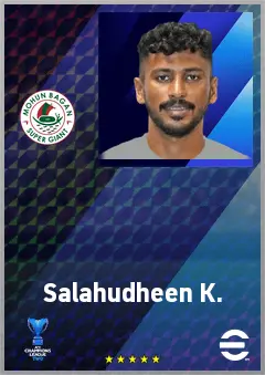 Salahudheen K. eFootball 2026 player card, 59 OVR CMF