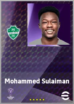 Mohammed Sulaiman eFootball 2026 player card, 64 OVR CB
