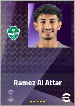 Ramez Al Attar eFootball 2026 player card, 64 OVR RMF