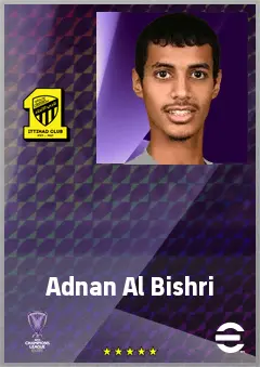 Adnan Al Bishri eFootball 2026 player card, 59 OVR CMF