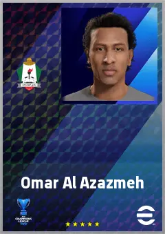 Omar Al Azazmeh eFootball 2026 player card, 61 OVR CMF