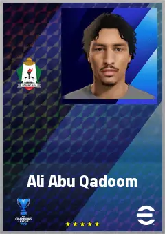 Ali Abu Qadoom eFootball 2026 player card, 60 OVR CMF
