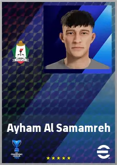 Ayham Al Samamreh eFootball 2026 player card, 61 OVR CB