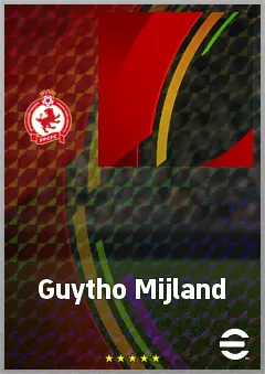 Guytho Mijland eFootball 2026 player card, 61 OVR CF