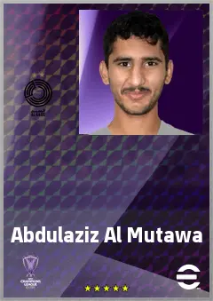 Abdulaziz Al Mutawa eFootball 2026 player card, 59 OVR CF