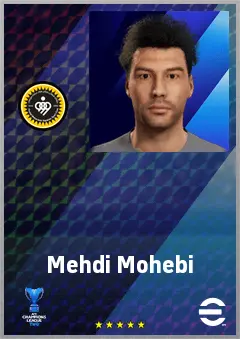 Mehdi Mohebi eFootball 2026 player card, 68 OVR RWF