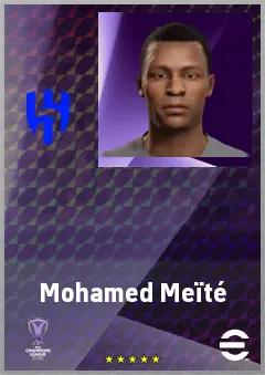 Mohamed Meïté eFootball 2026 player card, 69 OVR CF