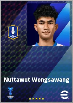 Nuttawut Wongsawang eFootball 2026 player card, 63 OVR CB