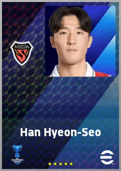 Han Hyeon-Seo eFootball 2026 player card, 64 OVR CB