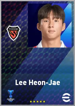 Lee Heon-Jae eFootball 2026 player card, 63 OVR LWF