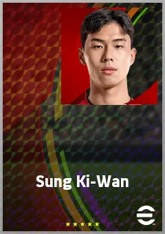 Sung Ki-Wan eFootball 2026 player card, 62 OVR LWF