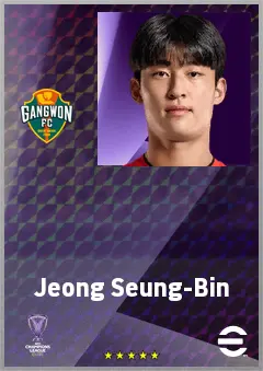 Jeong Seung-Bin eFootball 2026 player card, 61 OVR CB