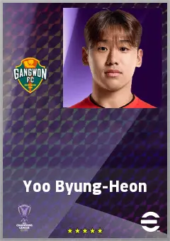 Yoo Byung-Heon eFootball 2026 player card, 59 OVR CF
