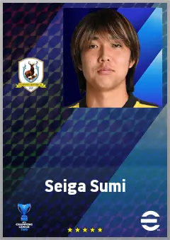 Sumi Seiga eFootball 2026 player card, 60 OVR CB